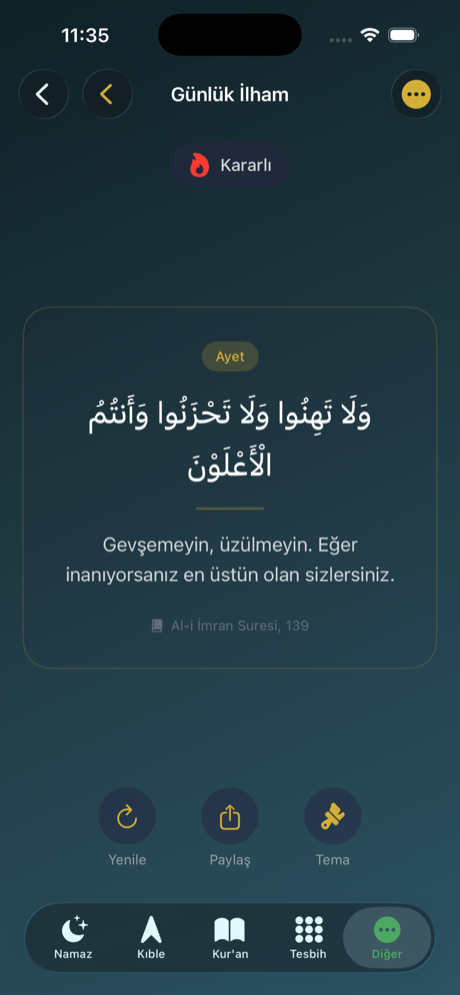Daily Inspiration Screen